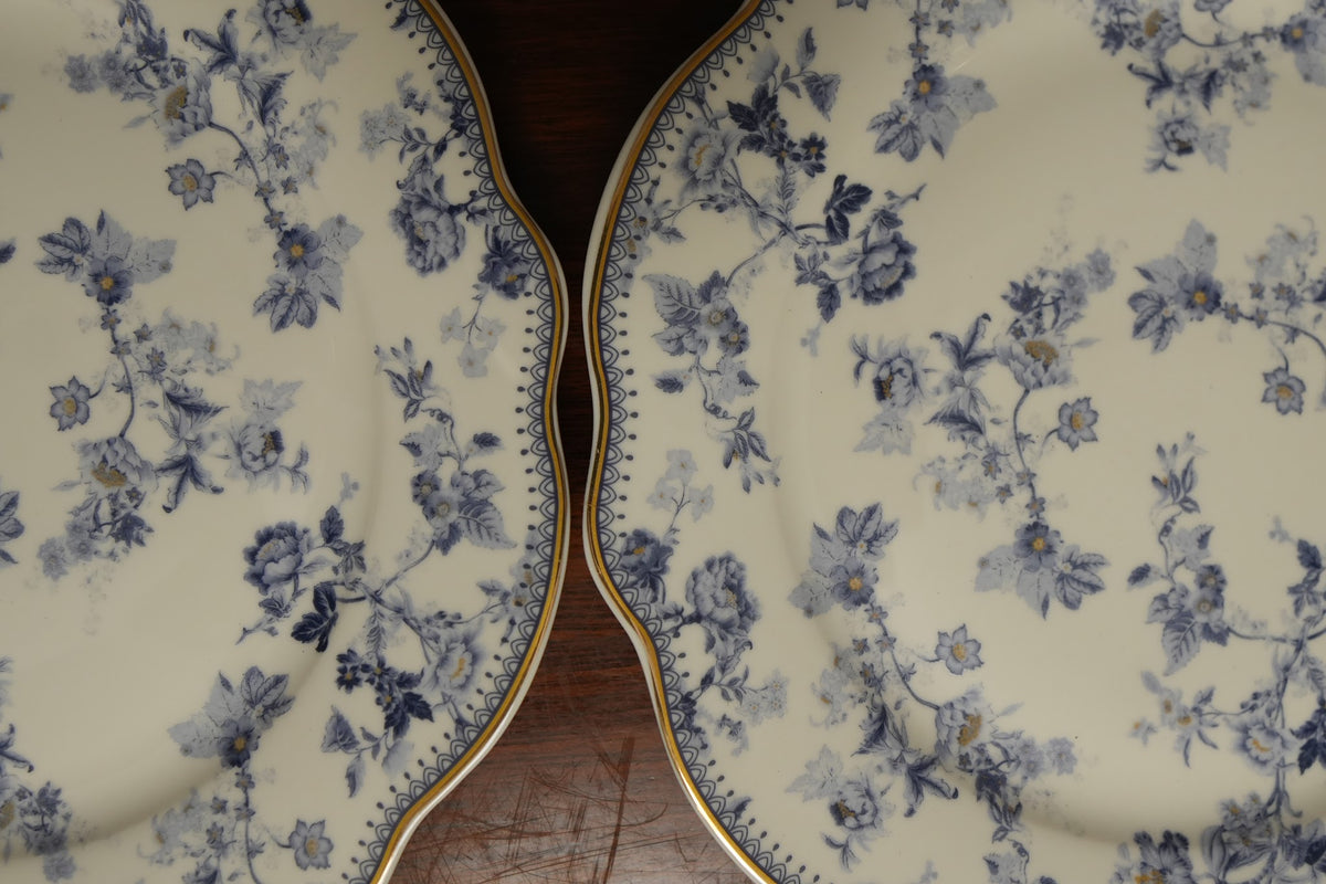 Blue Meadow Ceramic Quarter Plate Set of 2