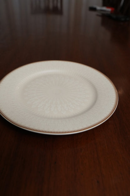 Ivory Lace Ceramic Quarter Plate Set of 2
