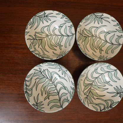 Sage Willow Ceramic Rice Bowl (Set of 4)