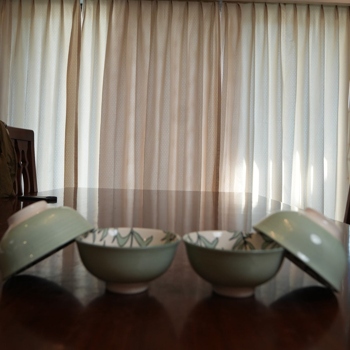 Sage Willow Ceramic Rice Bowl (Set of 4)