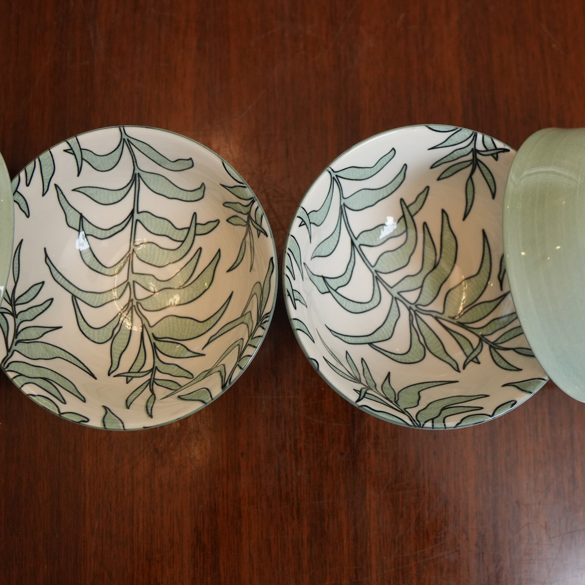 Sage Willow Ceramic Rice Bowl (Set of 4)