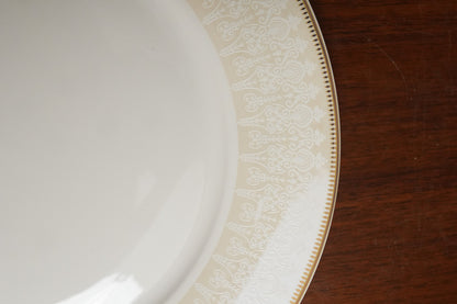 Ivory Lace Ceramic Dinner Plate Set of 2