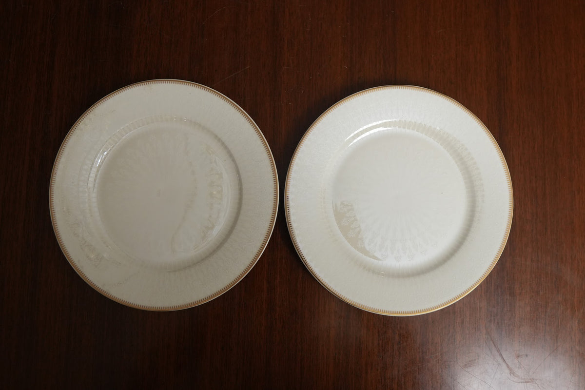 Ivory Lace Ceramic Quarter Plate Set of 2