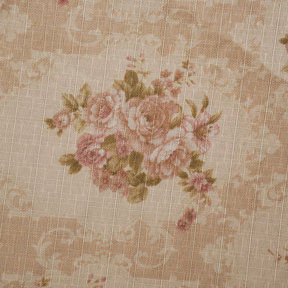 Close-up of the pink rose bouquet print