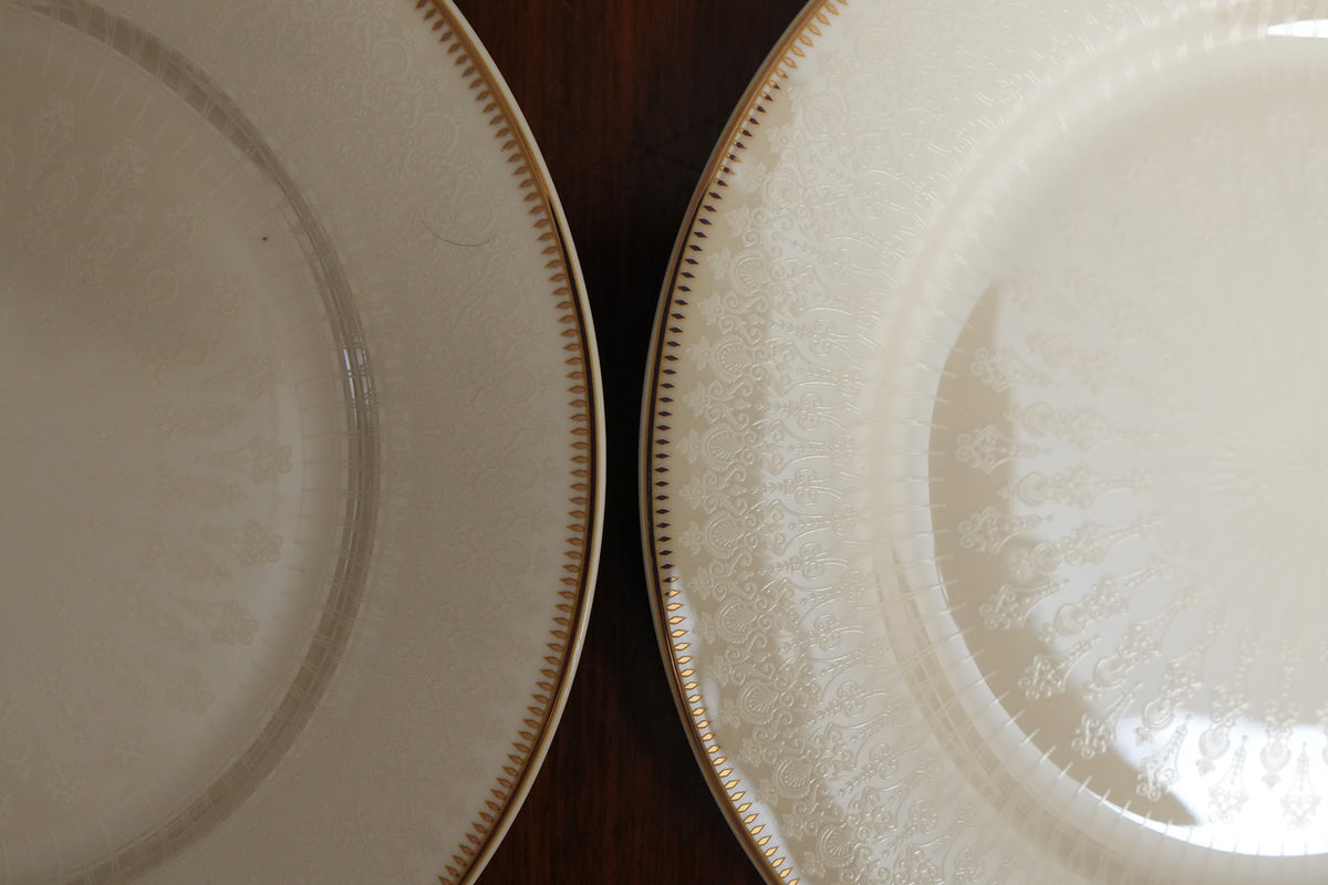 Ivory Lace Ceramic Quarter Plate Set of 2