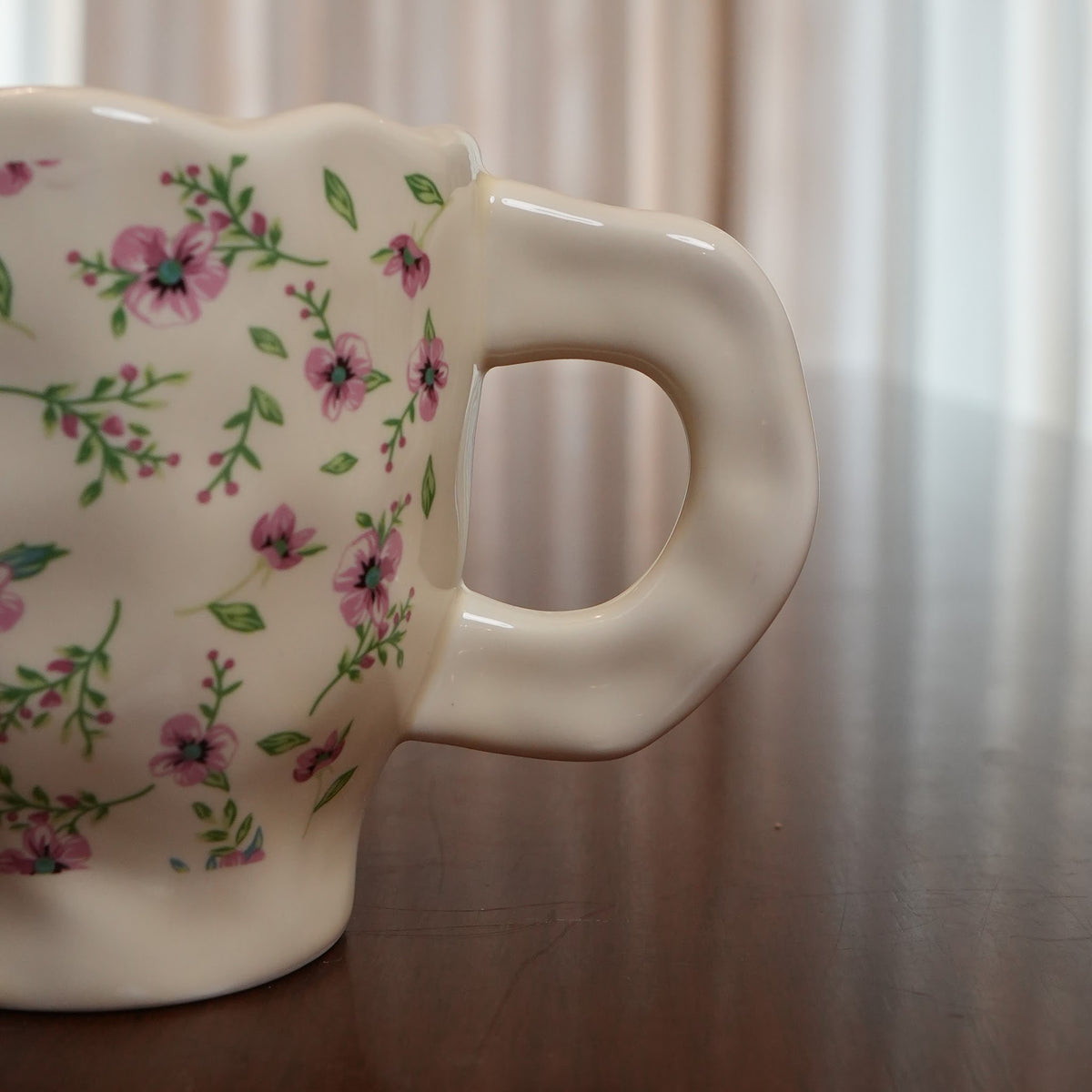 Ditsy Pink Blossom Ceramic Mug (Set of 2)