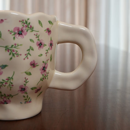 Ditsy Pink Blossom Ceramic Mug (Set of 2)