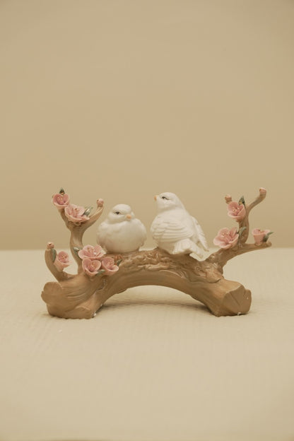 Cherry Blossom Birds Figurine