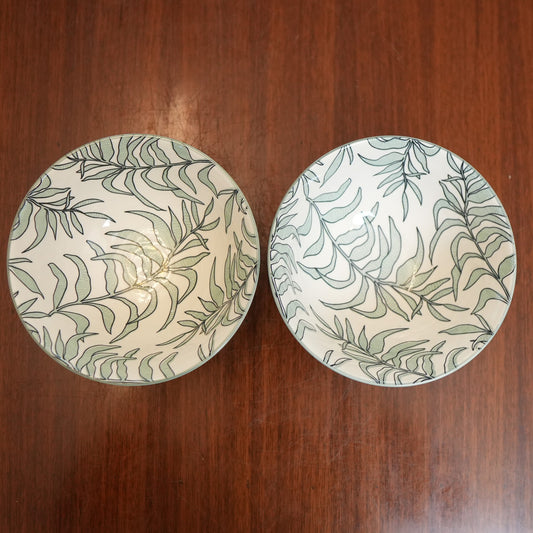 Sage Willow Ceramic Serving Bowl (Set of 2)