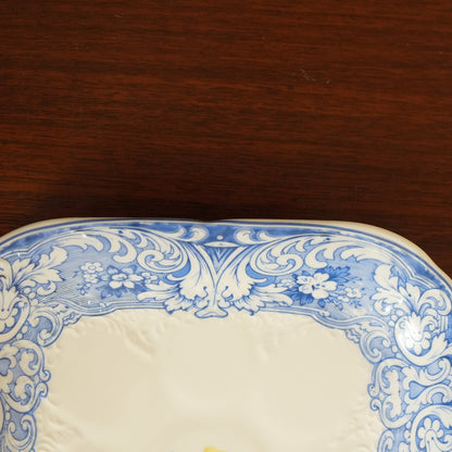 Sorrento Blue Lemon Ceramic Rectangular Serving Platter