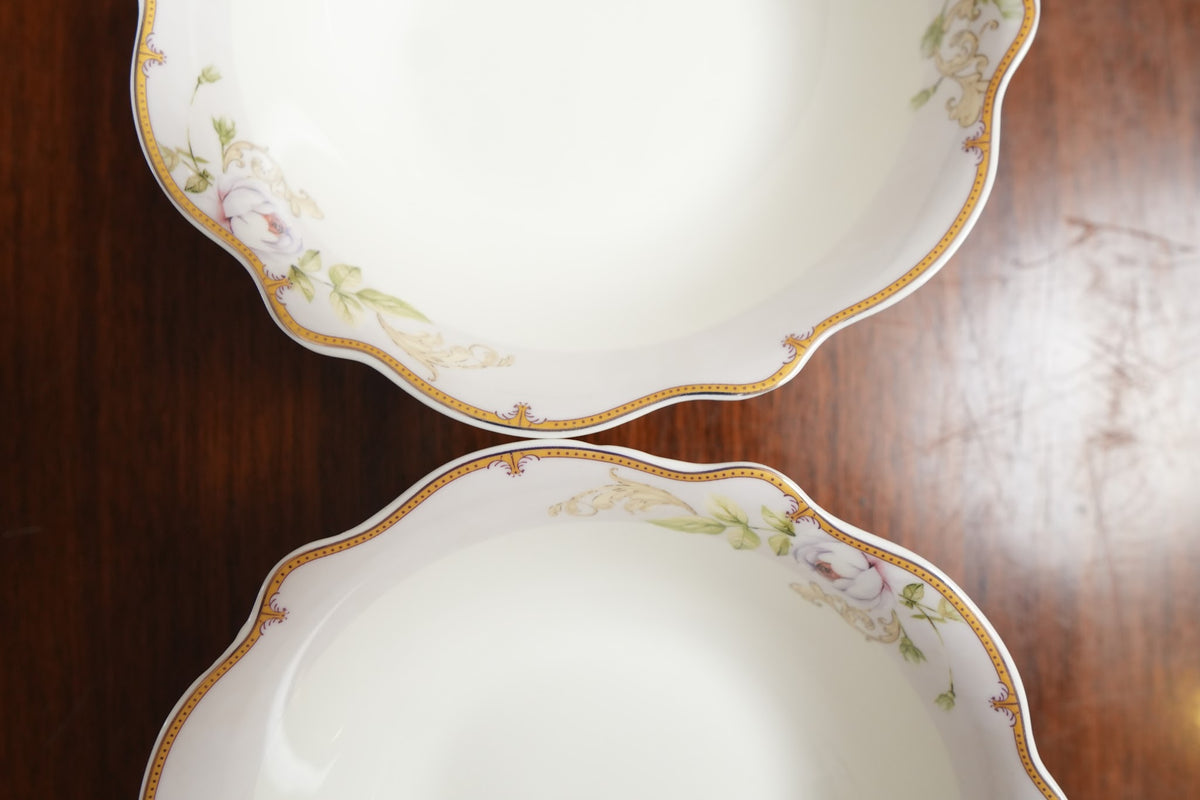 Rose Garden Ceramic Katori Bowl Set of 2