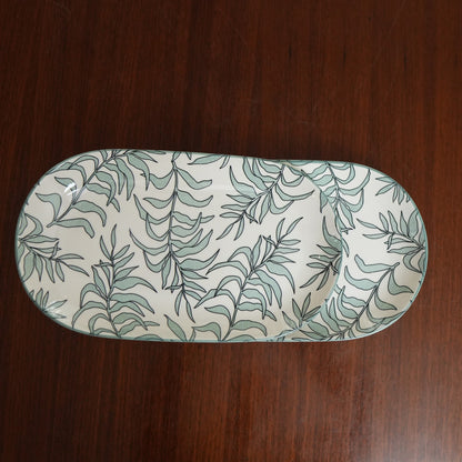 Sage Willow Ceramic Oval Platter (Set of 2)