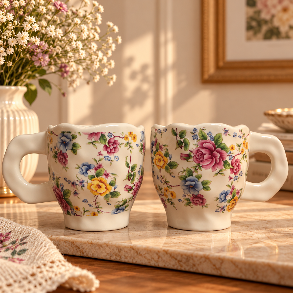 Chintz Garden Ceramic Mug (Set of 2)