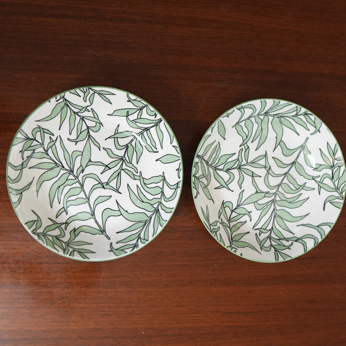 Sage Willow Ceramic Round Serving Platter (Set of 2)
