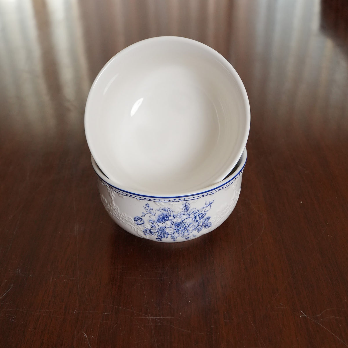 Delft Rose Ceramic Rice Bowl (Set of 2)
