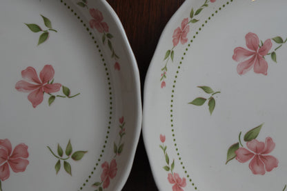 Blush Blossom Ceramic Round Serving Dish Set of 2