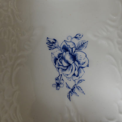 Delft Rose Ceramic 3-Compartment Serving Platter