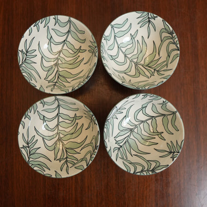 Sage Willow Ceramic Rice Bowl (Set of 4)