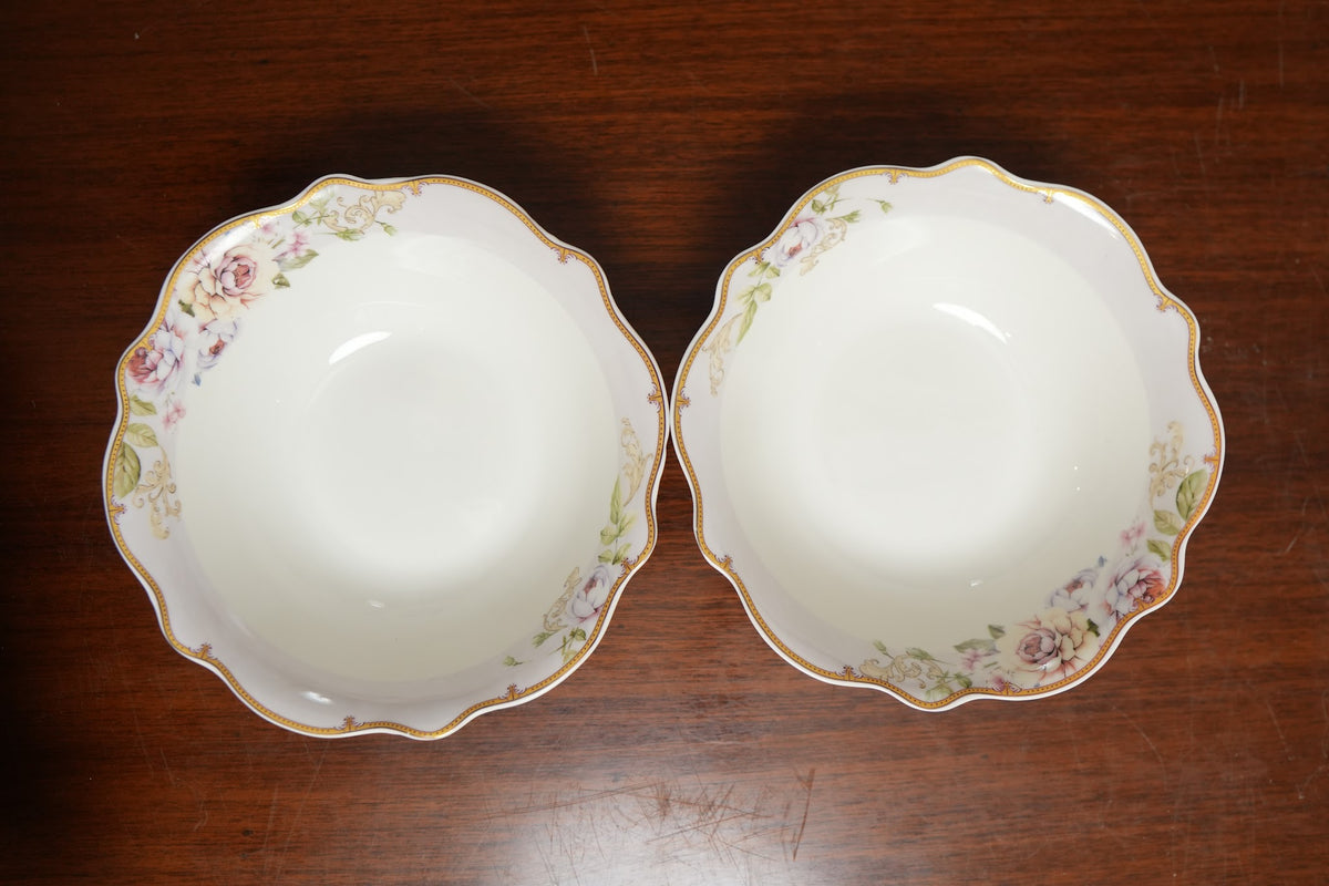 Rose Garden Ceramic Katori Bowl Set of 2