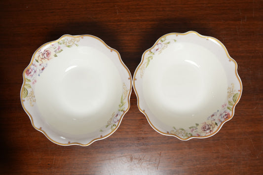 Rose Garden Ceramic Katori Bowl Set of 2