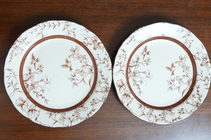 Cinnamon Songbird Ceramic Snack Plate Set of 2
