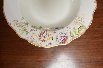 Rose Garden Ceramic Salad Plate Set of 2
