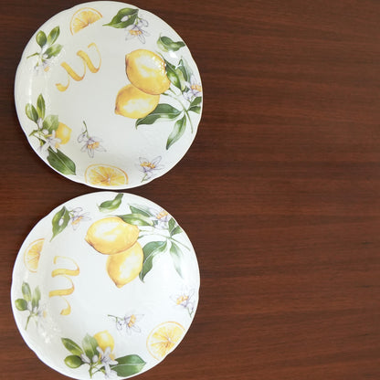 Lemon Blossom Ceramic Serving Bowl (Set of 2)