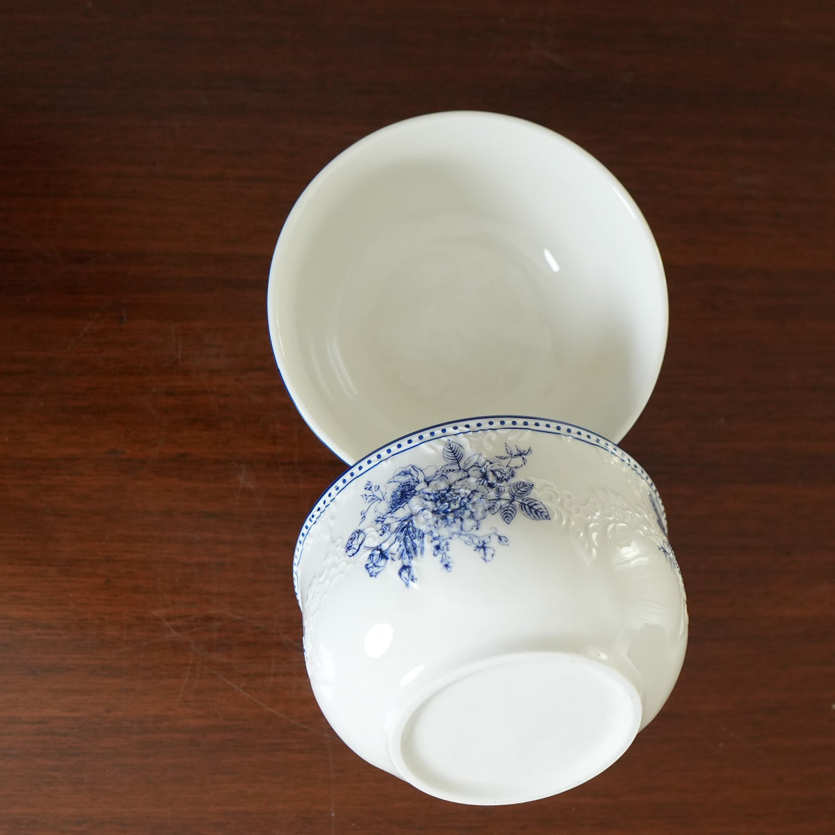 Delft Rose Ceramic Rice Bowl (Set of 2)