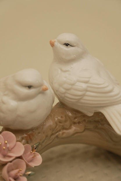 Cherry Blossom Birds Figurine