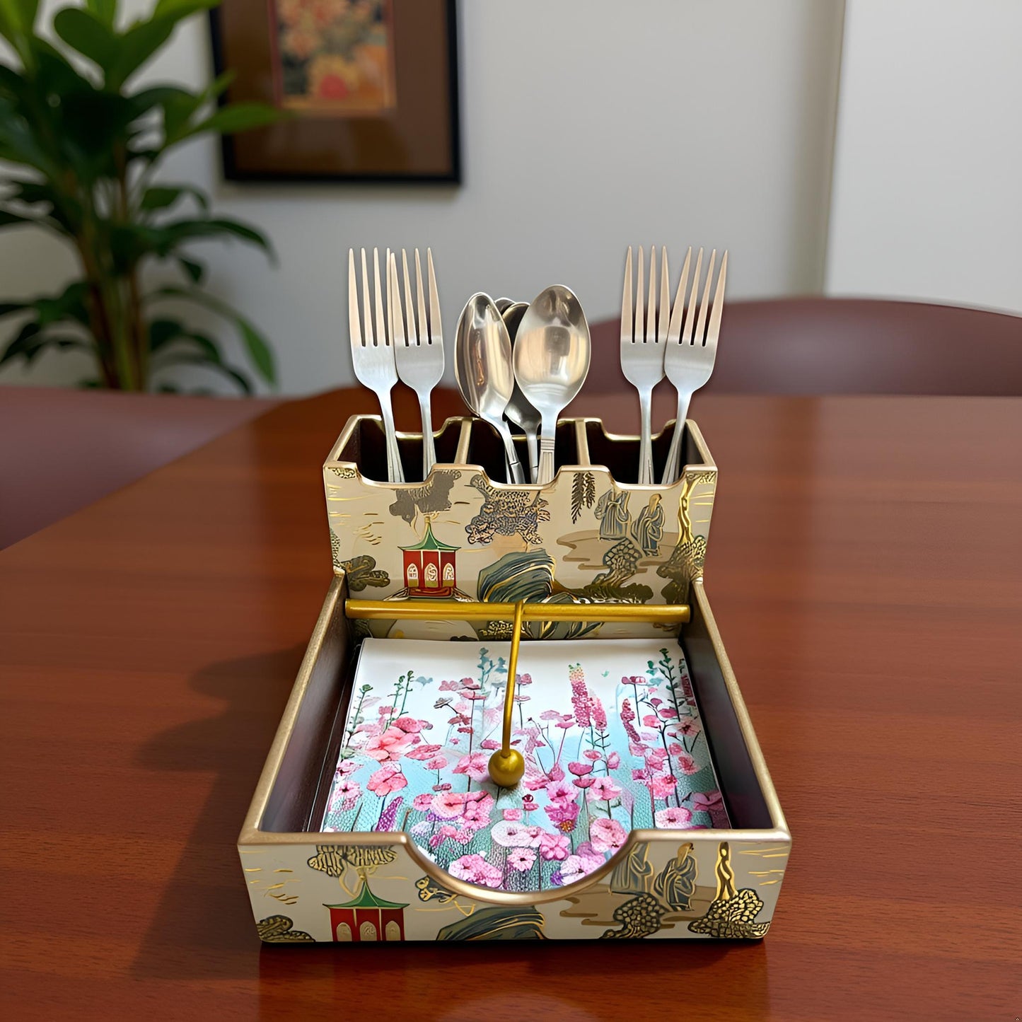 Imperial Pastures Series - Paper Napkin & Cutlery Holder
