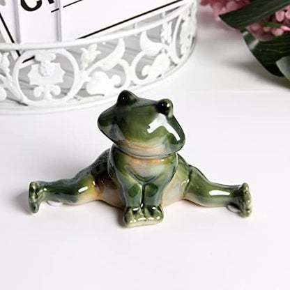 Set of 6 Ceramic Frog Bros – Playful Home Decor Accents