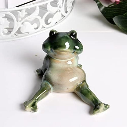 Set of 6 Ceramic Frog Bros – Playful Home Decor Accents