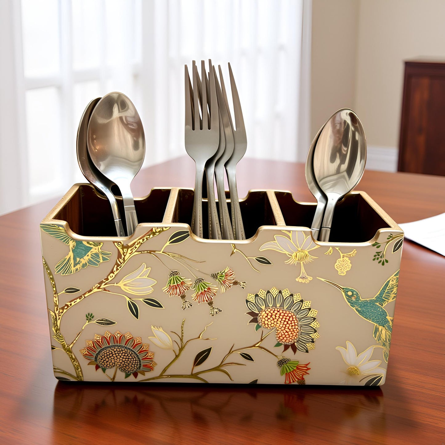 Golden Aviary Collection - Cutlery Holder 3 Slot