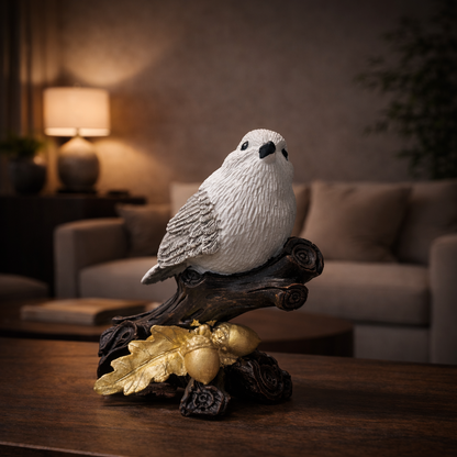 Decorative Bird on Branch Figurine