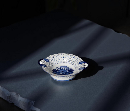 The Blue Bloom Oriental Handcrafted Bowl | Extra Small