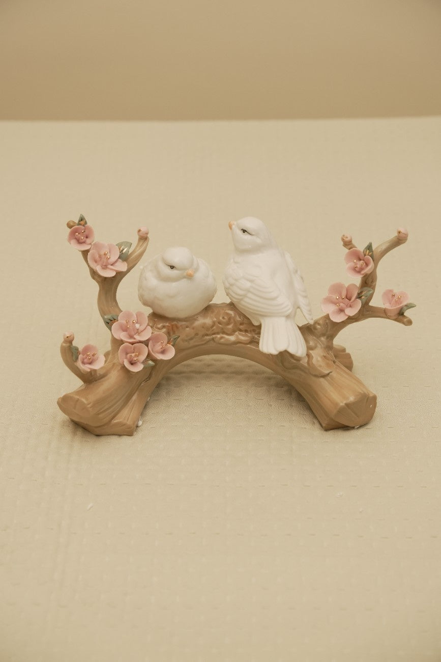 Cherry Blossom Birds Figurine