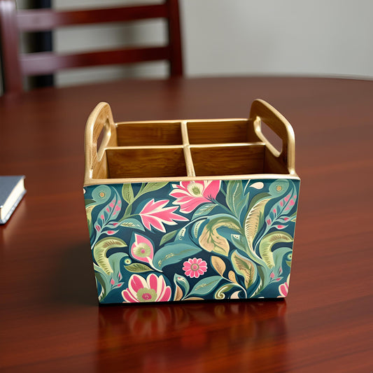 Emerald Petals Collection - Cutlery Holder 4 Slot