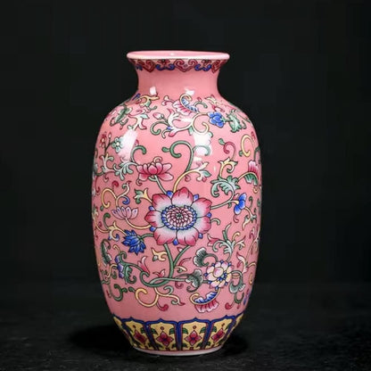 Imperial Elegance : Pink Decorative vase (Small)