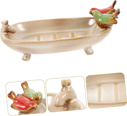 Rustic Bird Bathtub Soap Dish