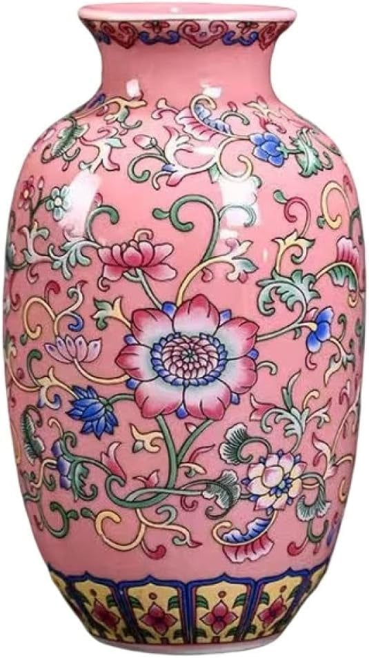 Imperial Elegance : Pink Decorative vase (Small)