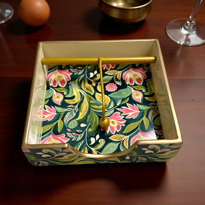 Emerald Petals Collection - Paper Napkin Holder
