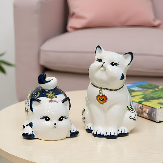 Modern Chic Cat Pair