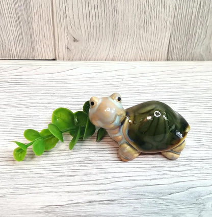 Ceramic Turtles Handcrafted Colorful Figurines - Set of 4 pieces