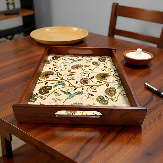 Golden Aviary Collection - Medium Rectangular Tray