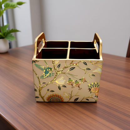 Golden Aviary Collection - Cutlery Holder 4 Slot
