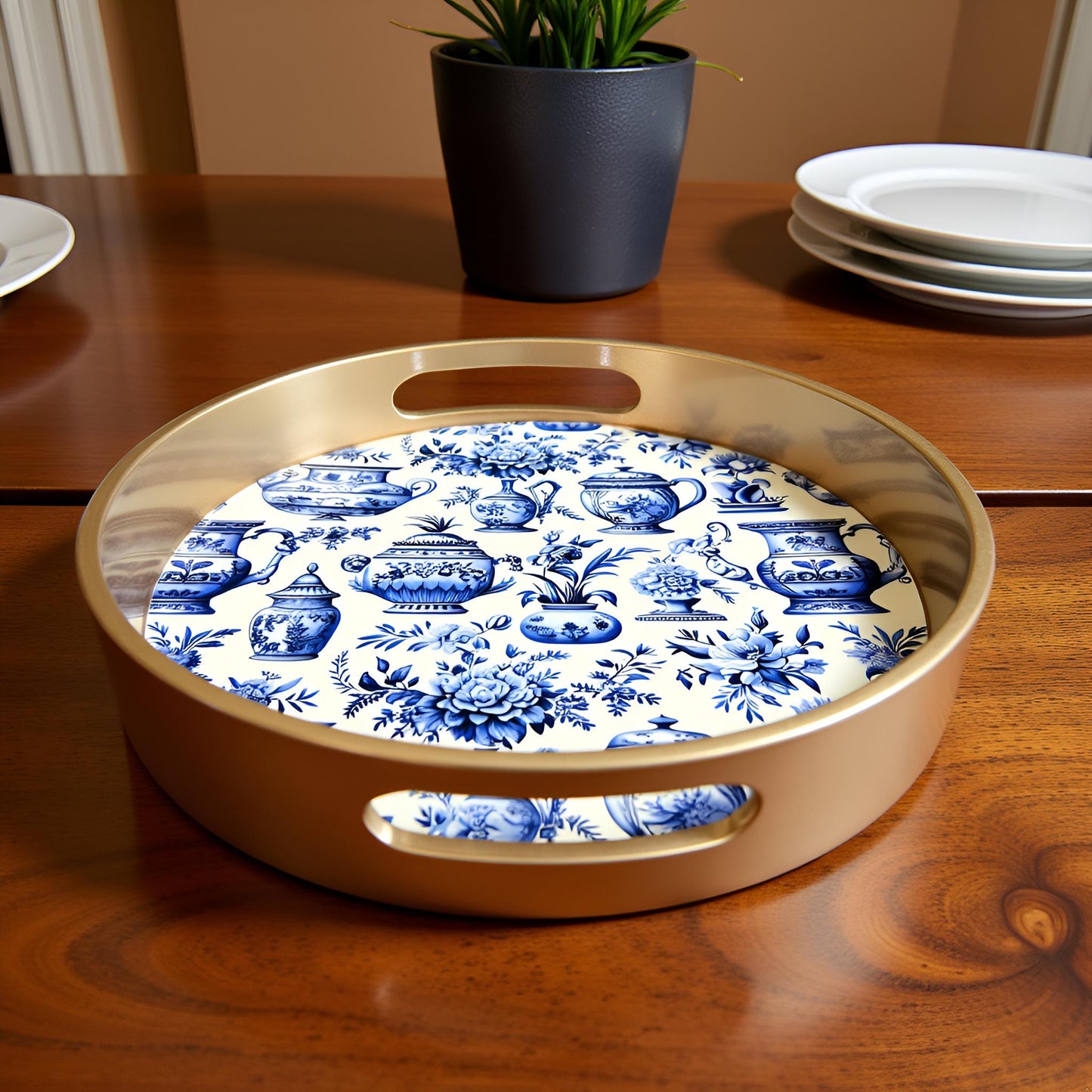 Bluora Collection - Small Round Tray