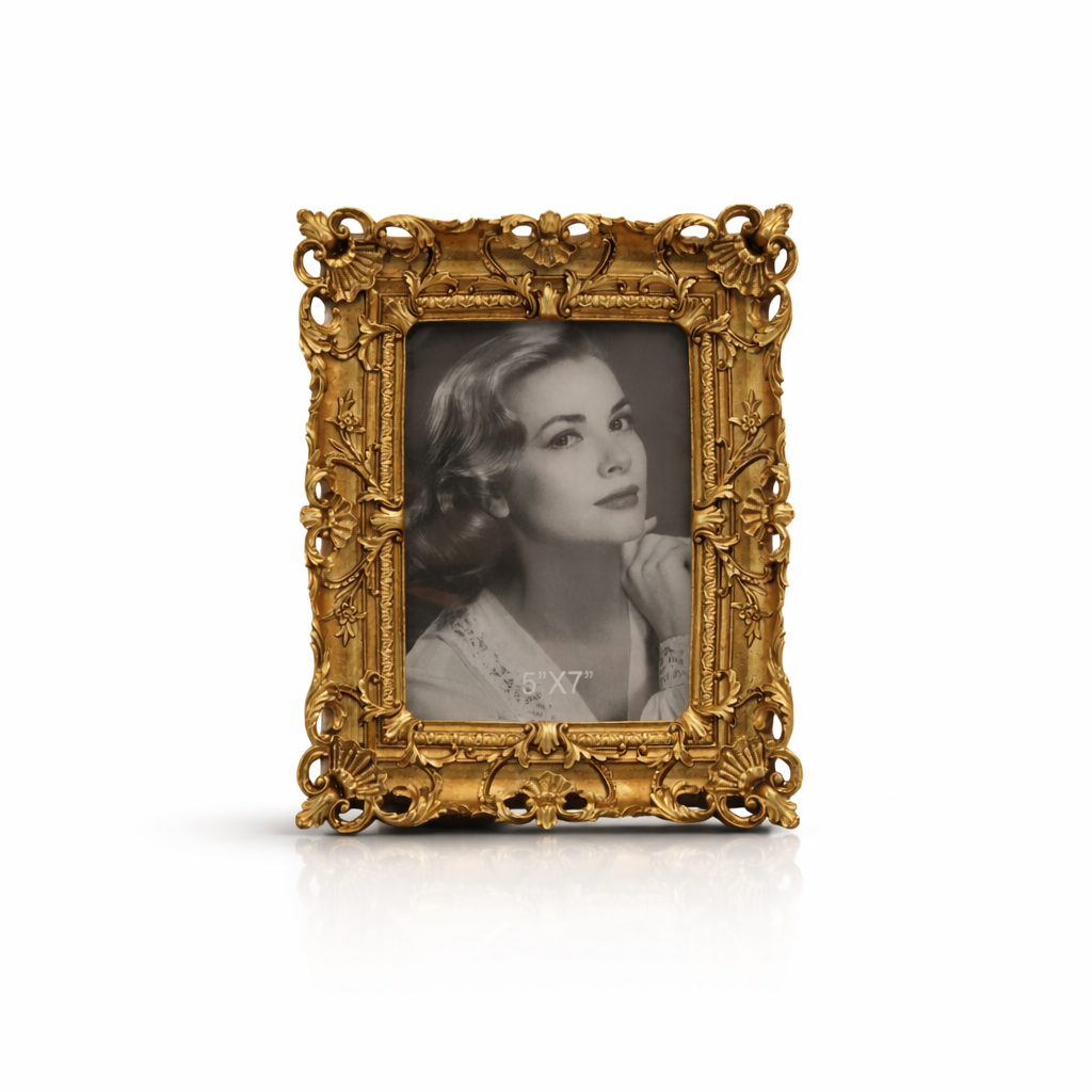 Antique Baroque Style Gold Decorative Photo Frame