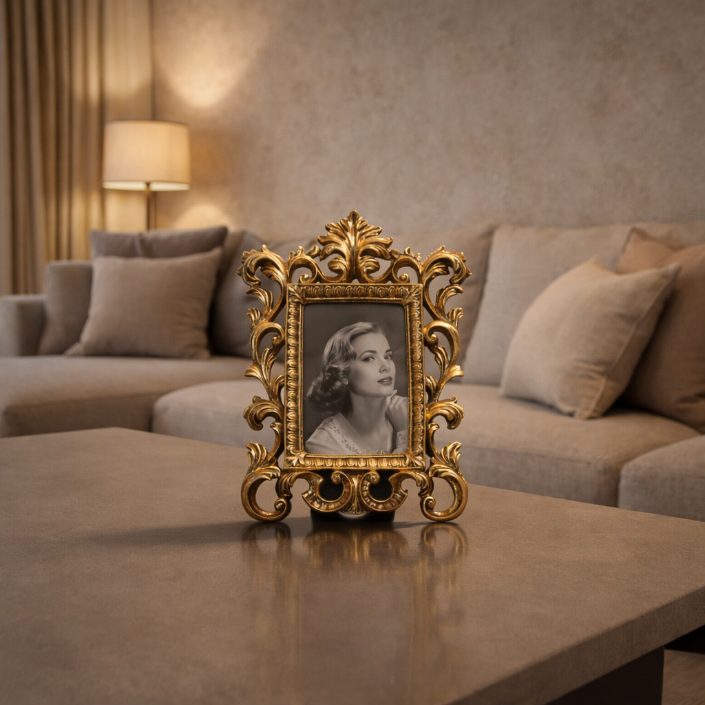 Luxury Antique Gold Decorative Frame with Intricate Carving