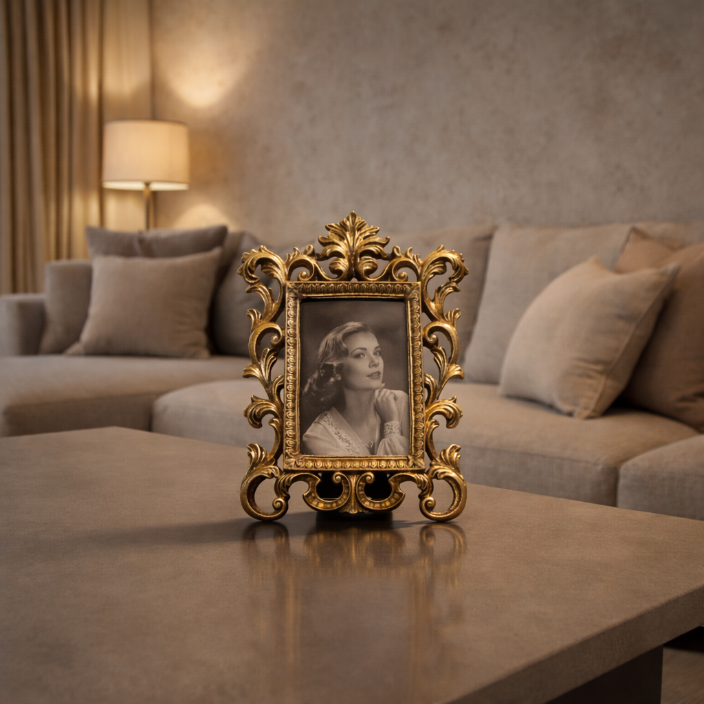 Classic Vintage Gold Photo Frame