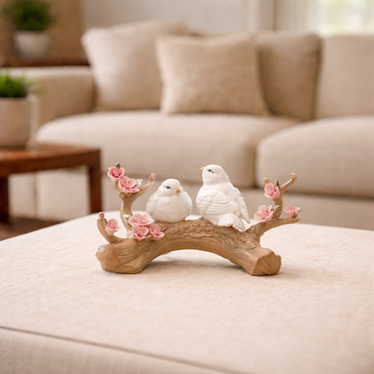 Cherry Blossom Birds Figurine